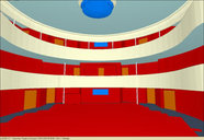 Modell des Zuschauersaales / Model of the audience hall