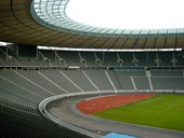 Blick auf die Osttribüne / view on the eastern stands