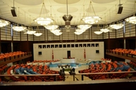 Plenarsaal, während der Umbauarbeiten 2014 / main assembly hall, during construction work, 2014