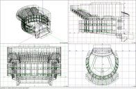 Computermodell des Saales vor Umbau / 
Computer model of the hall before reconstruction