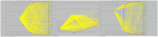 EASE Ray tracing mit neu gestalteten Seitenwänden und Decke / EASE Ray tracing with re-designed side walls and ceiling