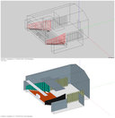 EASE-Modell, mit neu gestalteten Seitenwänden und Decke/ EASE-Model with re-designed side walls and ceiling