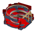 3D Rendering des Saales / 3D Rendering of the hall