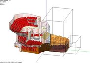 Computermodell für Konzertzimmersimulation / computer model including orchestra shell