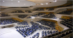 Modellfoto des Großen Saals / Model photo of the large hall   © Nagata Acoustics Ass.