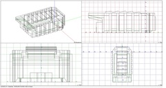 EASE-Modell, Drahtgitter-Ansichten / EASE-Model, wire frame views