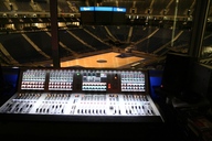 Regieplatz Mischpult / mixing console in control booth