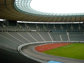 Blick auf die Osttribüne / view on the eastern stands