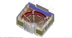 perspektivisches Modellbild / simulation model, colored, perspective