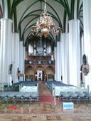 Kirchenschiff, Blick zur Orgel, vor der Modernisierung / interior view to the organ, prior renovation