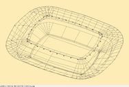 Drahtgittermodell Manaus / Manaus wireframe model