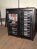 Verstärkergestell im Dachgeschoss / amplifier rack in roof cave