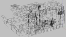 EASE-Modell Level 1 und 2, Drahtgitter-Darstellung / EASE-Model, Level 1 and 2, wire frame view