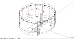 EASE-Modell MainShow, Drahtgitter-Darstellung / EASE-Model, MainShow, wire frame view