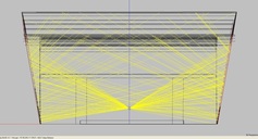 EASE RayTracing Audimax, Querschnitt / EASE RayTracing Audimax, section view