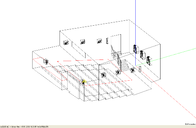 EASE-Modell Kino 2, Drahtmodell / Kino2 wireframe EASE-Model