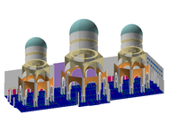 Rendermodell der Großen Halle in EASE / Rendered model of the large Hall