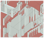 EASE Teilansicht eines Modells der Moscheeerweiterung / EASE partial view of an extension part model