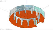 EASE-Modell unterer Saal, Rendering / EASE-Model lower hall, Rendering