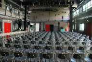 OSZ Saal im Neubau, Blick zur Bühne / OSZ Hall in new building, view to stage