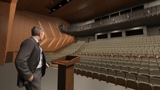 Rendering Kongresssaal Bühne / Congress hall Stage